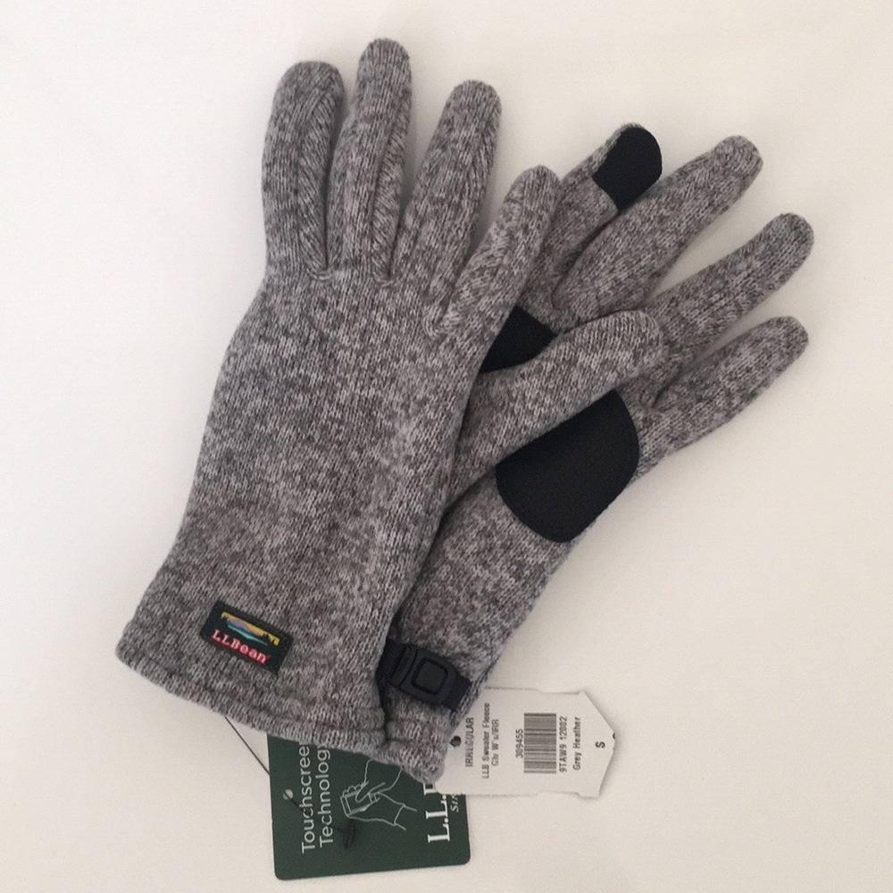 Women’s LL Bean sweater fleece gloves